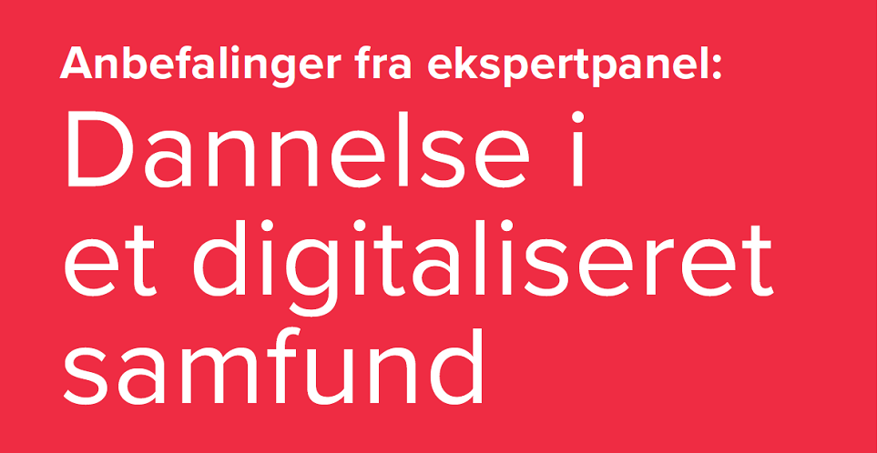 Ekspertgruppe udgiver anbefalinger: Sådan sikrer vi den digitale dannelse